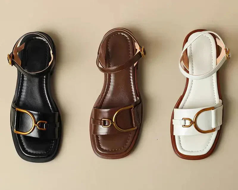 Amara | Buckled Flat Sandals™